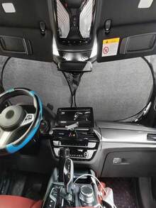 Foldable Car Windshield Sun Shade (skeletons)