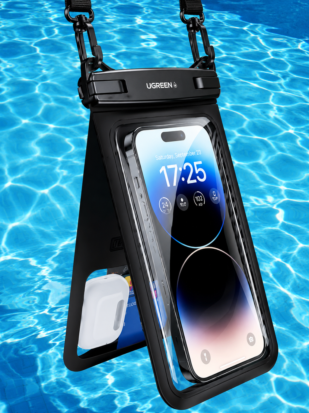 2-Pack Double Space Waterproof Phone Case pouch