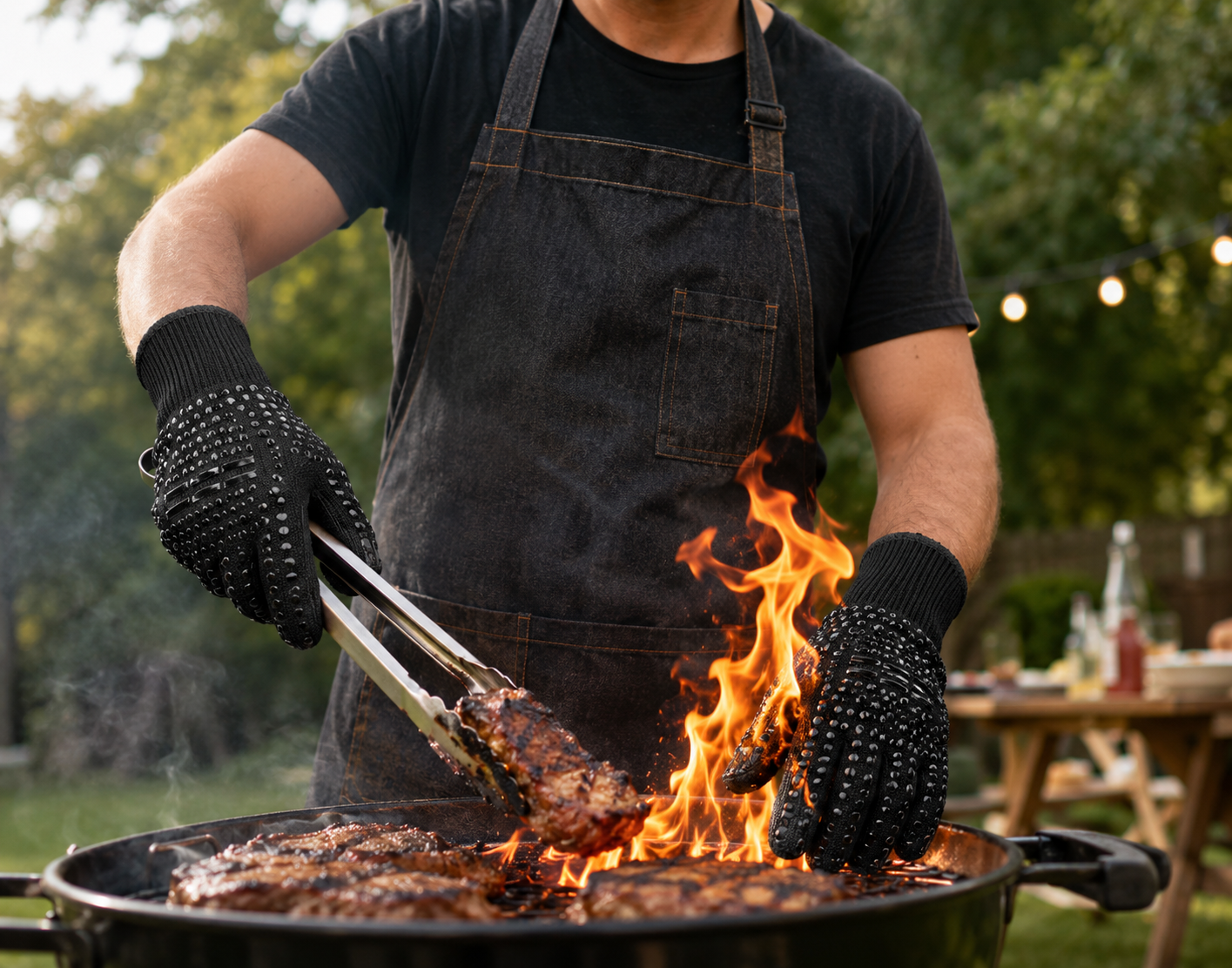 Heat-Resistant grilling gloves