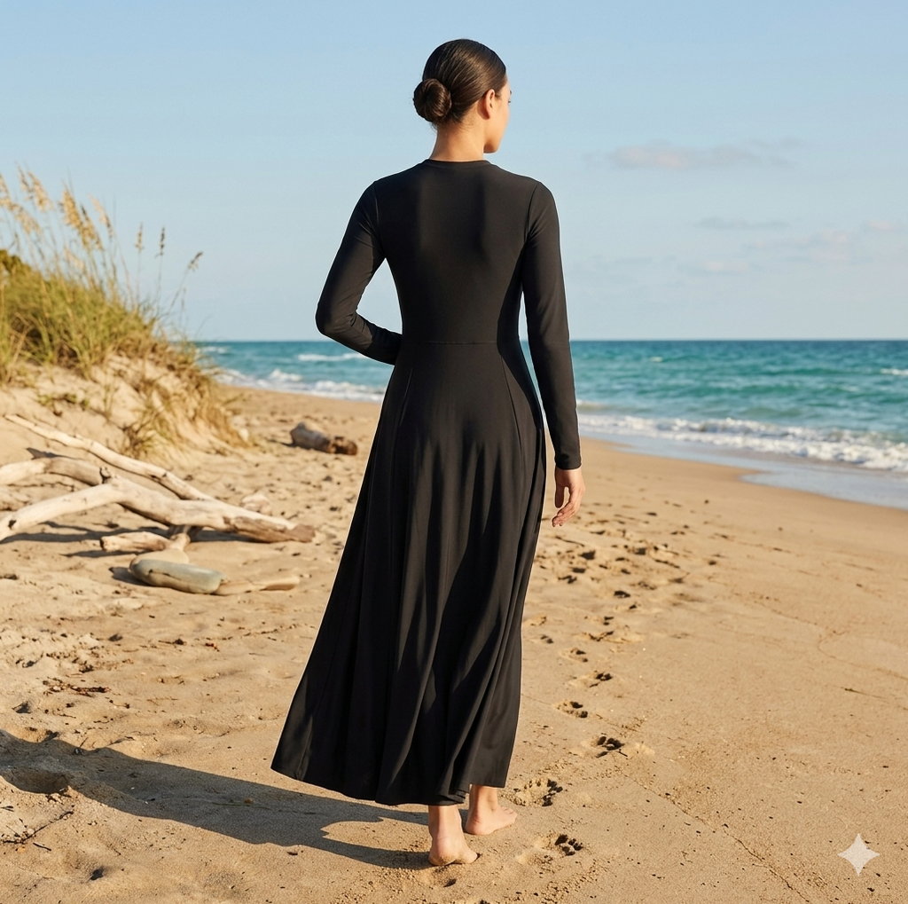 Women Burkini Swim Dress Pants Set