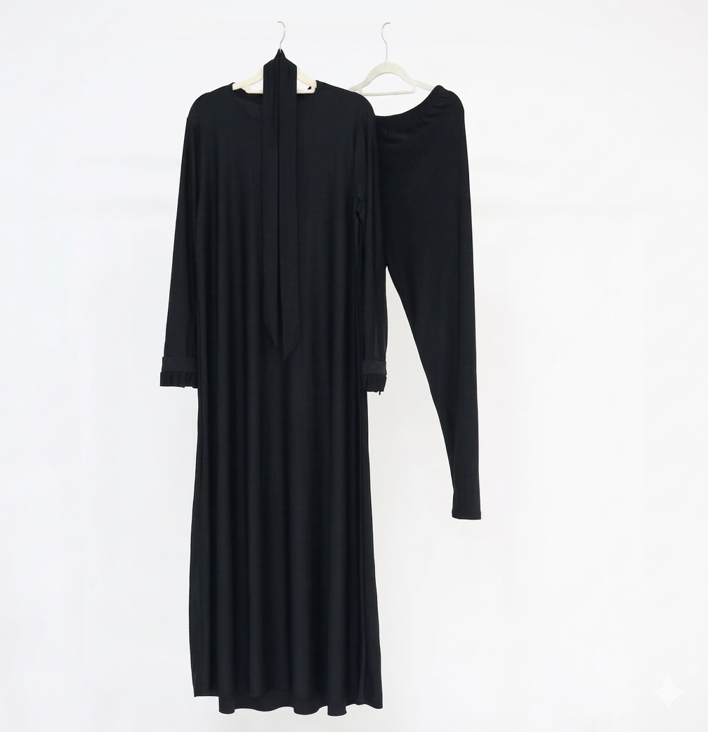 Women Burkini Swim Dress Pants Set